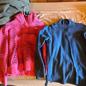 NEED GONE ASAP Polo Ralph Lauren 1/4 Zip and Nike Hoodie